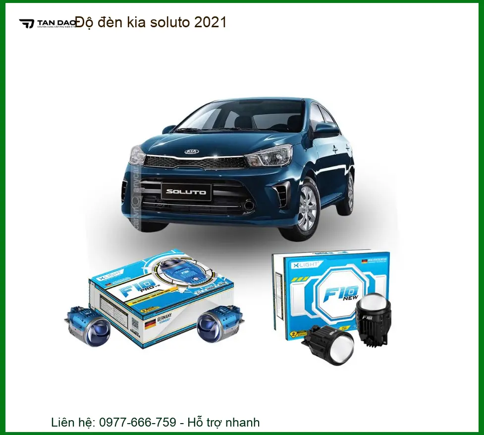 Độ đèn bi gầm LED tăng sáng Kia Soluto 2021 - Trung Tâm Nâng Cấp Chính Hãng TPHCM
