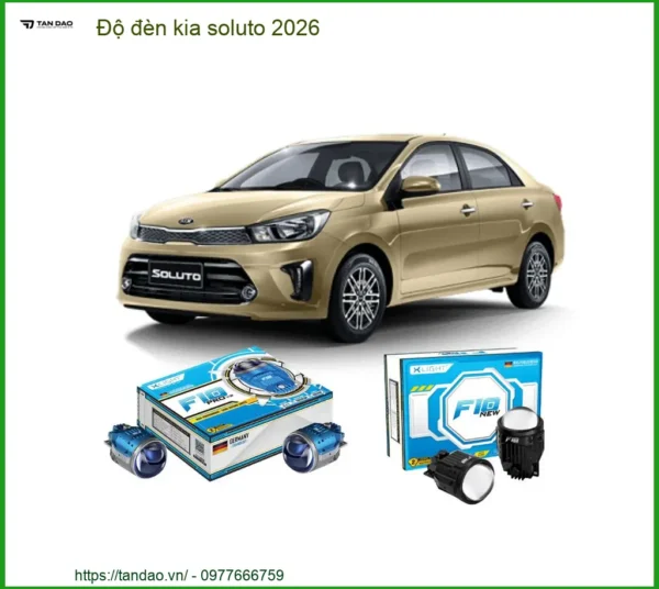 Độ Đèn Bi Gầm LED Kia Soluto 2026 - Địa Chỉ Độ Đèn Uy Tín Chính Hãng TPHCM