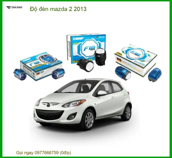 Độ Đèn Bi Gầm LED Tăng Sáng Mazda 2 2013 - Địa Chỉ Lắp Đặt Chính Hãng TPHCM