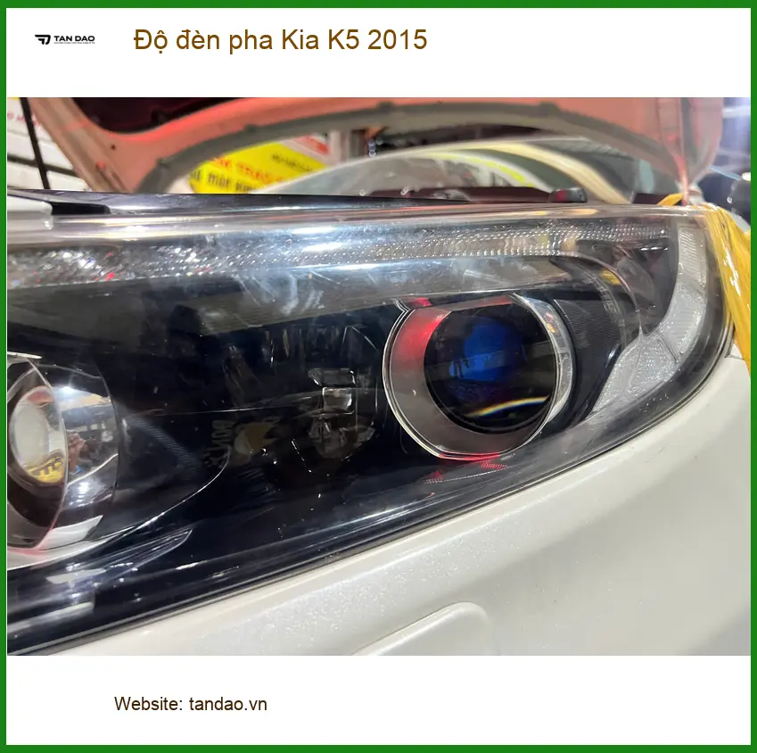 Đơn vị độ đèn pha Kia K5 2015 uy tín cho Anh Tùng tại Quận Thủ Đức ảnh thực tế 4