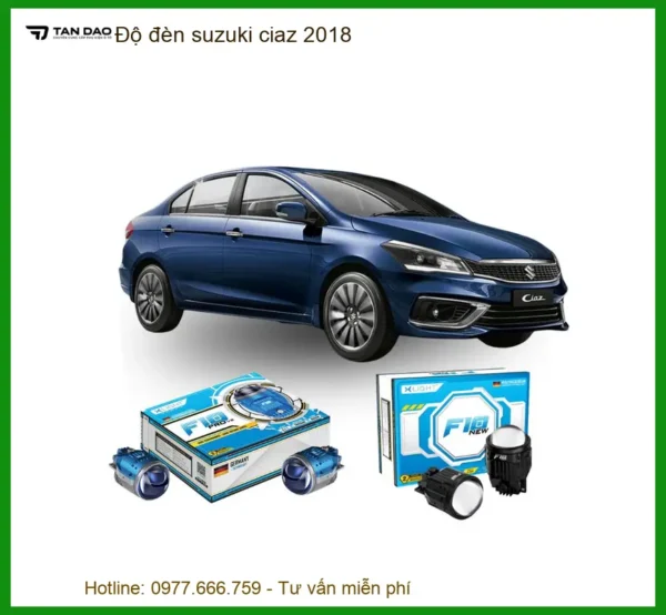 Độ Đèn Suzuki Ciaz 2018 - Trung Tâm Nâng Cấp Đèn Xe Chính Hãng TPHCM