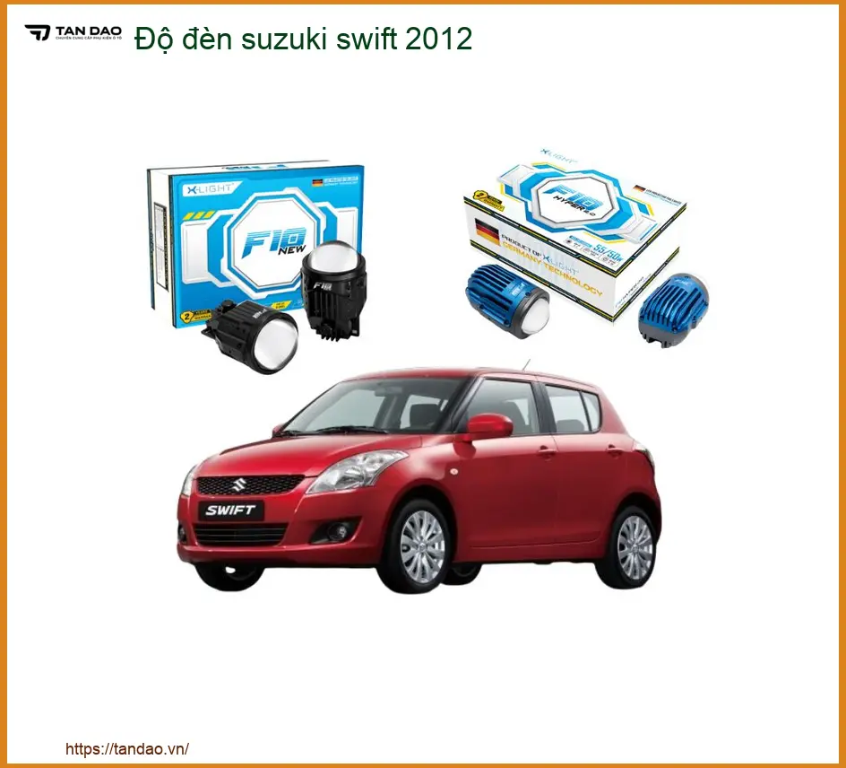Độ đèn Bi LED Suzuki Swift 2012 - Địa Chỉ Lắp Đặt Chính Hãng TPHCM