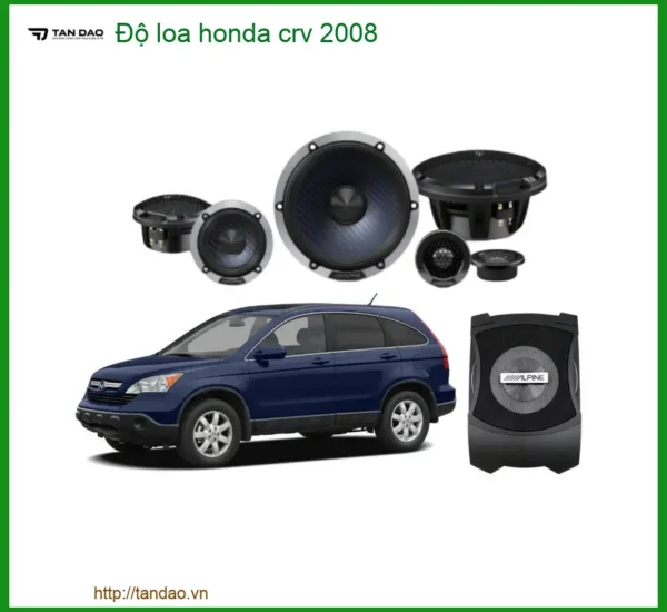 Gói Độ Loa Cao Cấp Honda CRV 2008 - Trung Tâm Nâng Cấp Âm Thanh Uy Tín Tại TPHCM