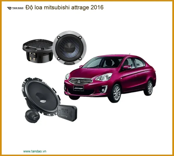 Độ Loa Ô Tô Mitsubishi Attrage 2016 - Trung Tâm Nâng Cấp Loa Uy Tín TPHCM