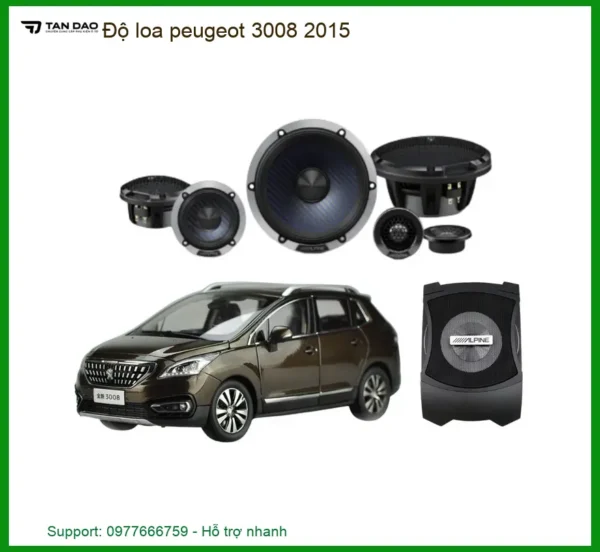 Độ Loa Ô Tô Peugeot 3008 2015 - Địa Chỉ Độ Loa Uy Tín Giá Tốt TPHCM
