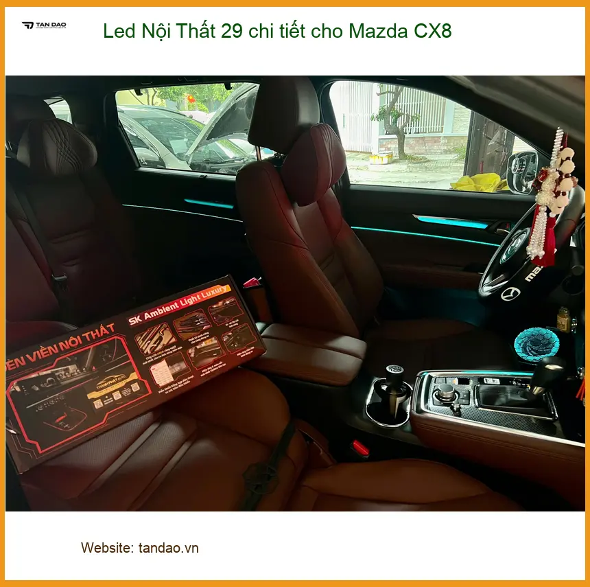 Anh Hưng độ Led Nội Thất 29 chi tiết cho Mazda CX8 ở Thủ Đức tạo điểm nhấn ảnh thực tế 3