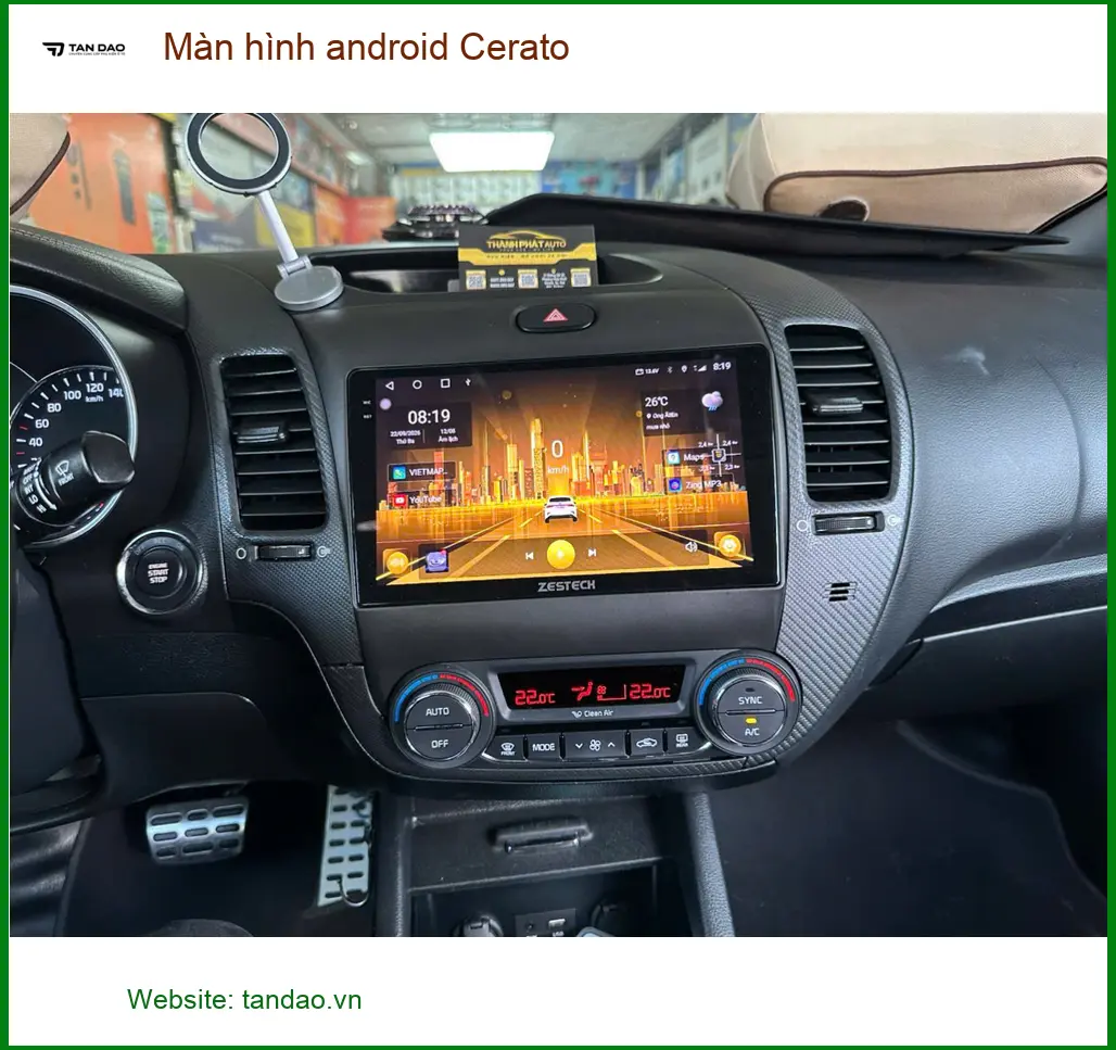 Anh Kiên lắp màn hình android Cerato tại Quận 12 để nâng tầm giải trí ảnh thực tế 3