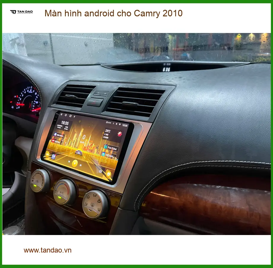 Anh Đức Hạnh lắp màn hình Android cho Camry 2010 tại Quận 9 để xe thêm tiện nghi ảnh thực tế 5