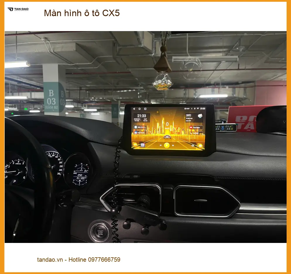 Anh Khải nâng cấp màn hình ô tô CX5 Quận 9 vì màn hình zin đã cũ và hay giật lag ảnh thực tế 3