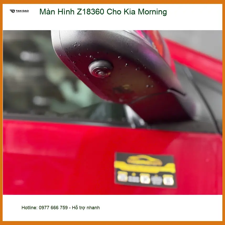Anh Tú lắp Màn Hình Z18360 cho Kia Morning Quận 9 để có bản đồ dẫn đường thông minh