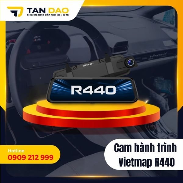 Camera Hành Trình VIETMAP R440 – Camera Hành Trình Màn Hình Gương 4K