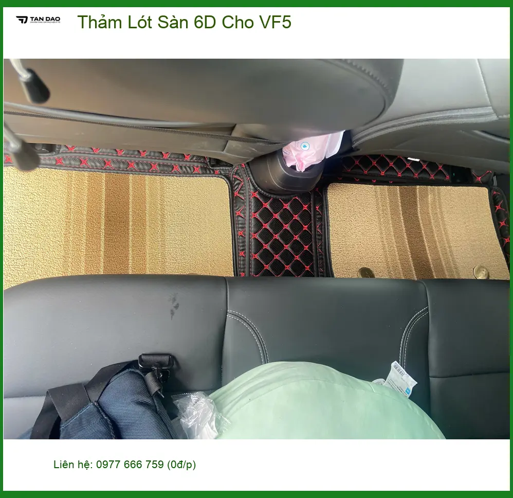 Anh Khải bọc Thảm Lót Sàn 6D cho VinFast VF5 tại Quận 12 để nội thất luôn sạch