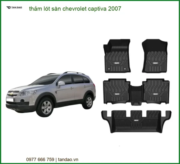 Thảm Lót Sàn Chevrolet Captiva 2007 - Trung Tâm Lắp Đặt Uy Tín TPHCM