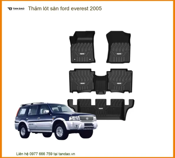 Thảm lót sàn Ford Everest 2005 - Địa Chỉ Lắp Đặt Chính Hãng Giá Tốt TPHCM