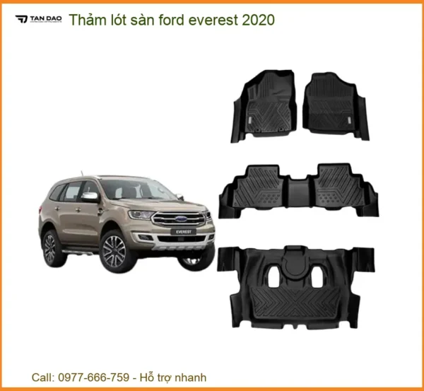 Thảm Lót Sàn Ford Everest 2020 - Địa Chỉ Lắp Đặt Thảm Lót Sàn Uy Tín TPHCM
