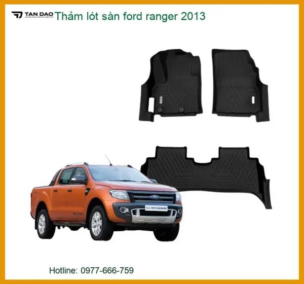 Thảm lót sàn Ford Ranger 2013 - Địa Chỉ Lắp Đặt Uy Tín TPHCM
