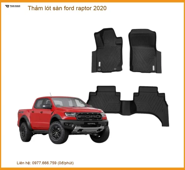 Thảm Lót Sàn Ford Raptor 2020 - Trung Tâm Lắp Đặt Chính Hãng TPHCM