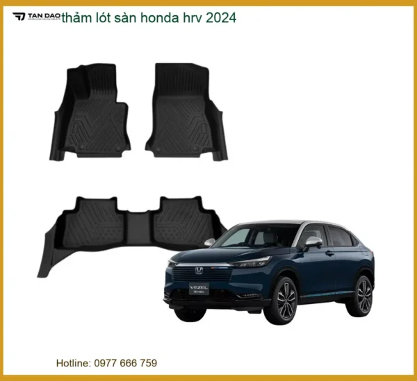 Thảm Lót Sàn Ô Tô Cao Cấp Honda HR-V 2024 - Địa Chỉ Lắp Đặt Uy Tín TPHCM