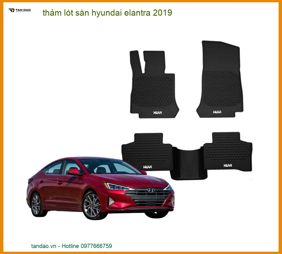 Thảm Lót Sàn Hyundai Elantra 2019 - Trung Tâm Lắp Đặt Chính Hãng TPHCM