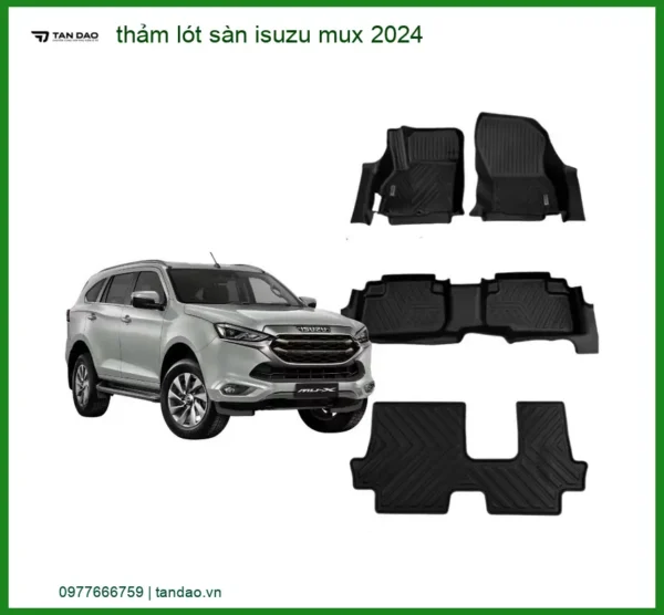 Thảm Lót Sàn Isuzu MU-X 2024 - Địa Chỉ Lắp Đặt Chính Hãng TPHCM