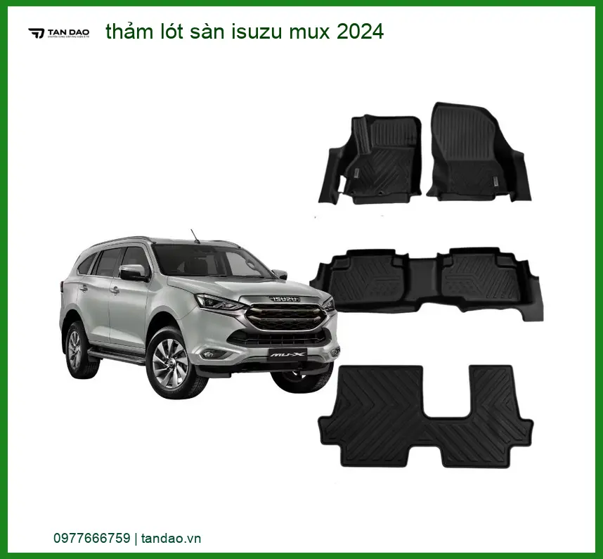 Thảm Lót Sàn Isuzu MU-X 2024 - Địa Chỉ Lắp Đặt Chính Hãng TPHCM