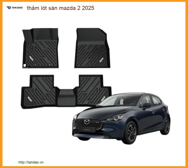Thảm Lót Sàn Ô Tô Cao Cấp Mazda 2 2025 - Địa Chỉ Lắp Đặt Uy Tín TPHCM