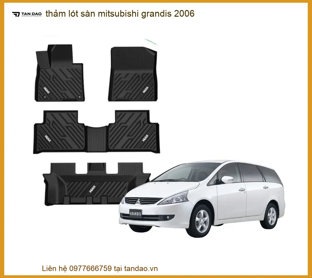 Thảm Lót Sàn Mitsubishi Grandis 2006 - Địa Chỉ Lắp Đặt Chính Hãng TPHCM