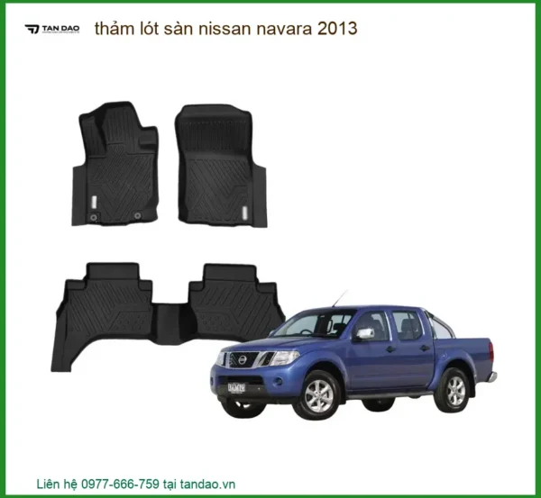Thảm Lót Sàn Nissan Navara 2013 - Địa Chỉ Gắn Uy Tín TPHCM