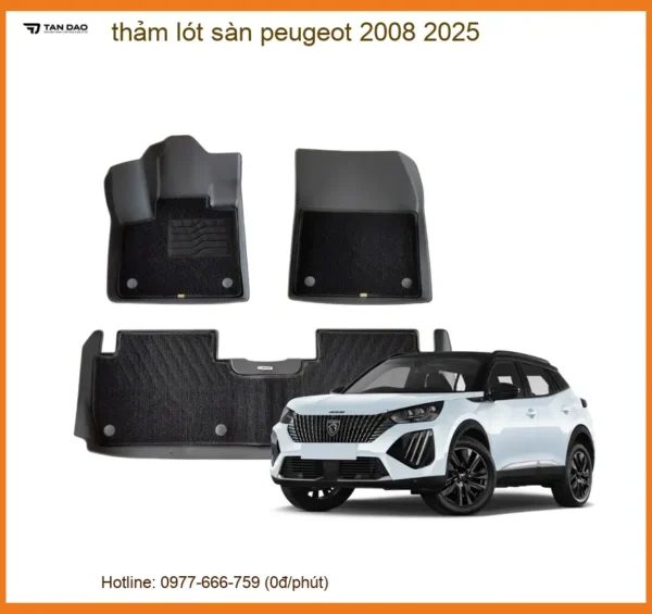 Thảm Lót Sàn Peugeot 2008 2025 - Trung Tâm Lắp Đặt Uy Tín TPHCM