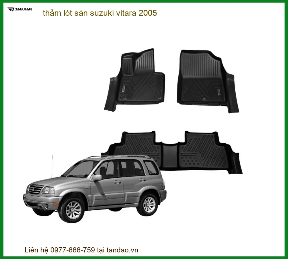 Thảm Lót Sàn Suzuki Vitara 2005 - Trung Tâm Lắp Đặt Chính Hãng TPHCM