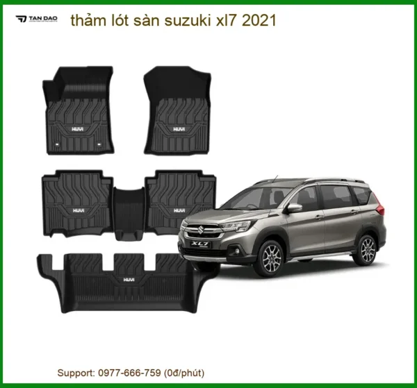 Thảm Lót Sàn Suzuki XL7 2021 - Địa Chỉ Lắp Đặt Uy Tín TPHCM