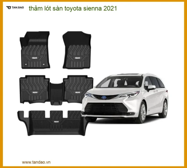 Thảm Lót Sàn Toyota Sienna 2021 - Trung Tâm Lắp Đặt Chính Hãng TPHCM