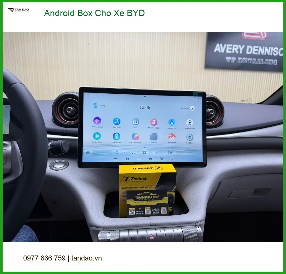 Anh Phong lắp Android Box cho xe BYD tại Gò Vấp để trải nghiệm tiện ích đa dạng