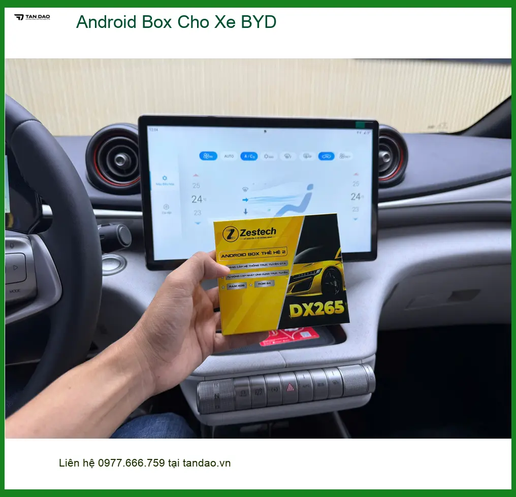 Anh Phong lắp Android Box cho xe BYD tại Gò Vấp để trải nghiệm tiện ích đa dạng ảnh thực tế 2
