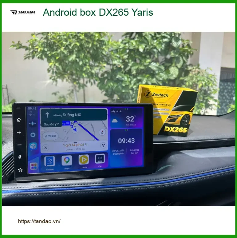 Anh Khải lắp Android Box DX265 cho Toyota Yaris ở Quận 5 để nâng cấp giải trí