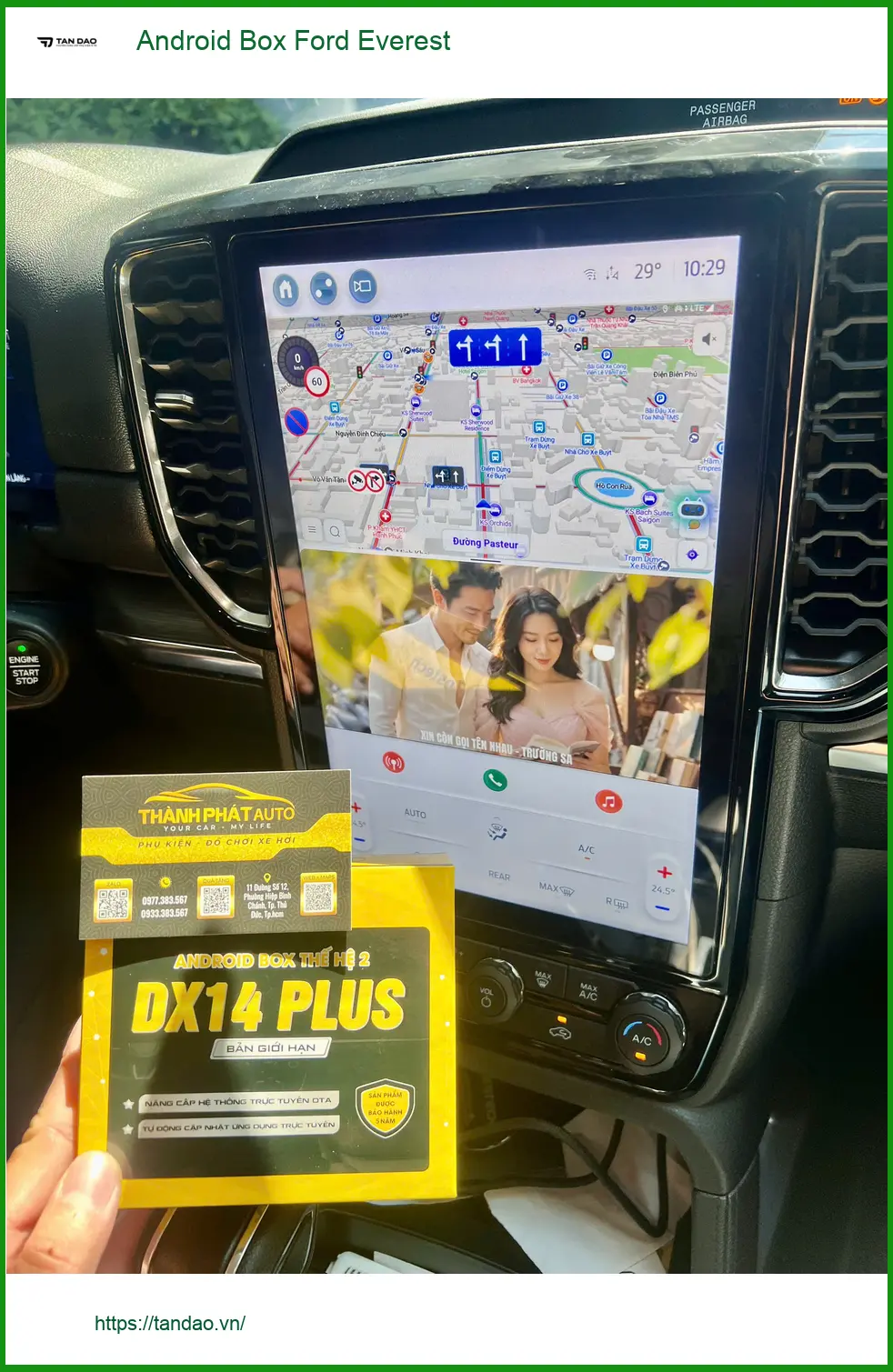 Anh Đức Thành lắp Android Box Ford Everest Quận Thủ Đức xem YouTube