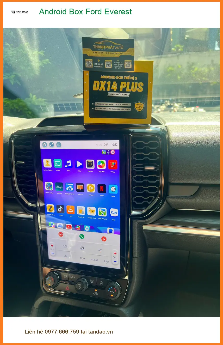 Anh Đức Thành lắp Android Box Ford Everest Quận Thủ Đức xem YouTube ảnh thực tế 2