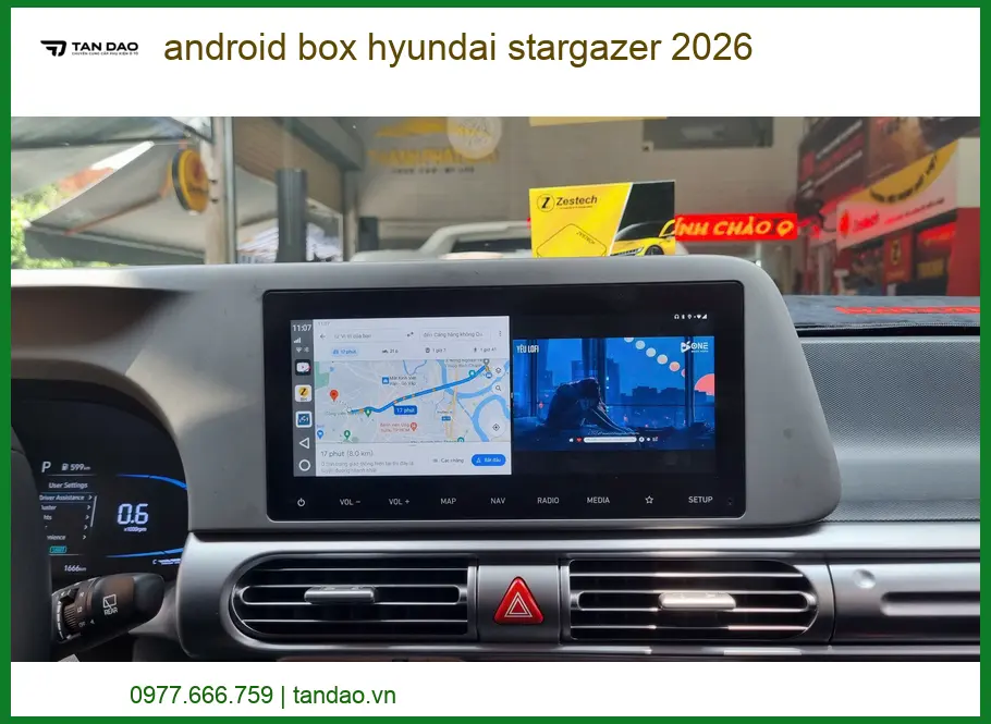 Android Box Ô Tô Hyundai Stargazer 2026 - Địa Chỉ Lắp Đặt Uy Tín TPHCM
