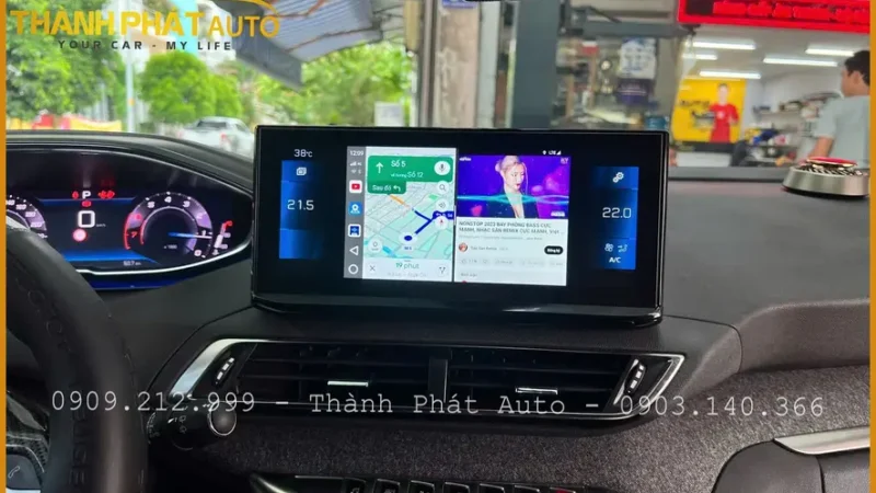 Android Box Cho Xe Peugeot 5008 Đời 2026 - Địa Chỉ Lắp Đặt Uy Tín TPHCM