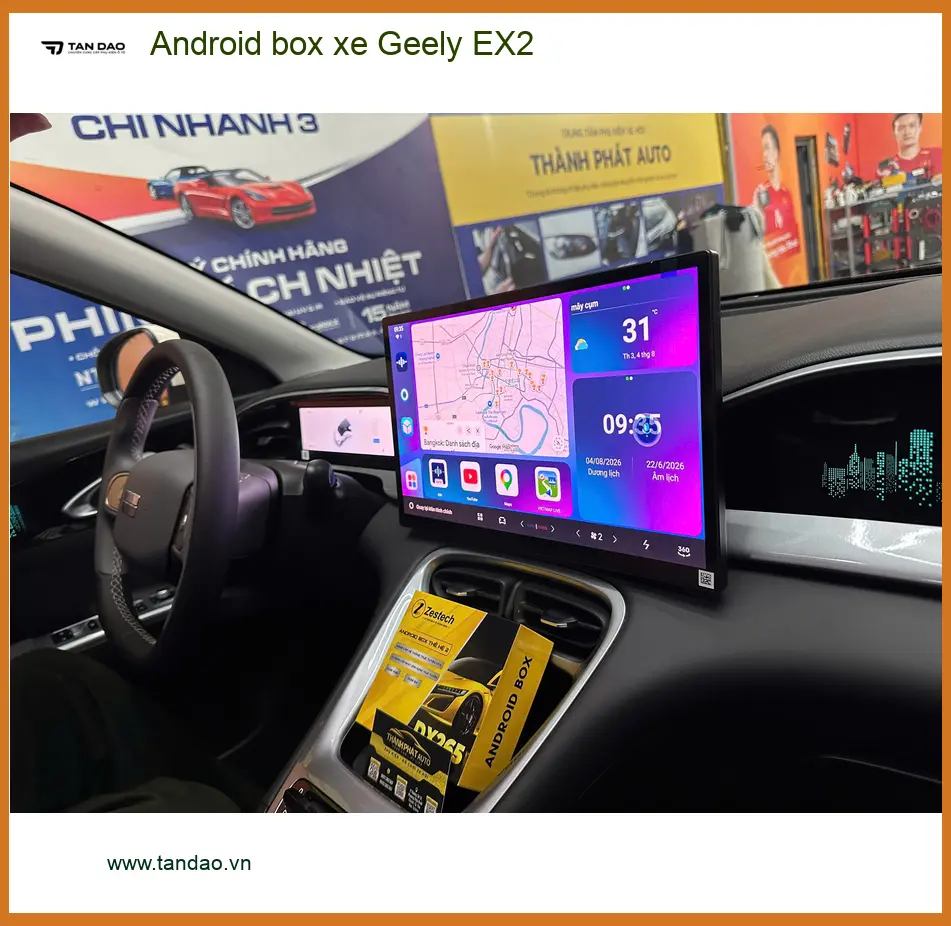 Anh Quang lắp Android Box xe Geely EX2 tại Quận 3 để tiện giải trí và dẫn đường ảnh thực tế 5