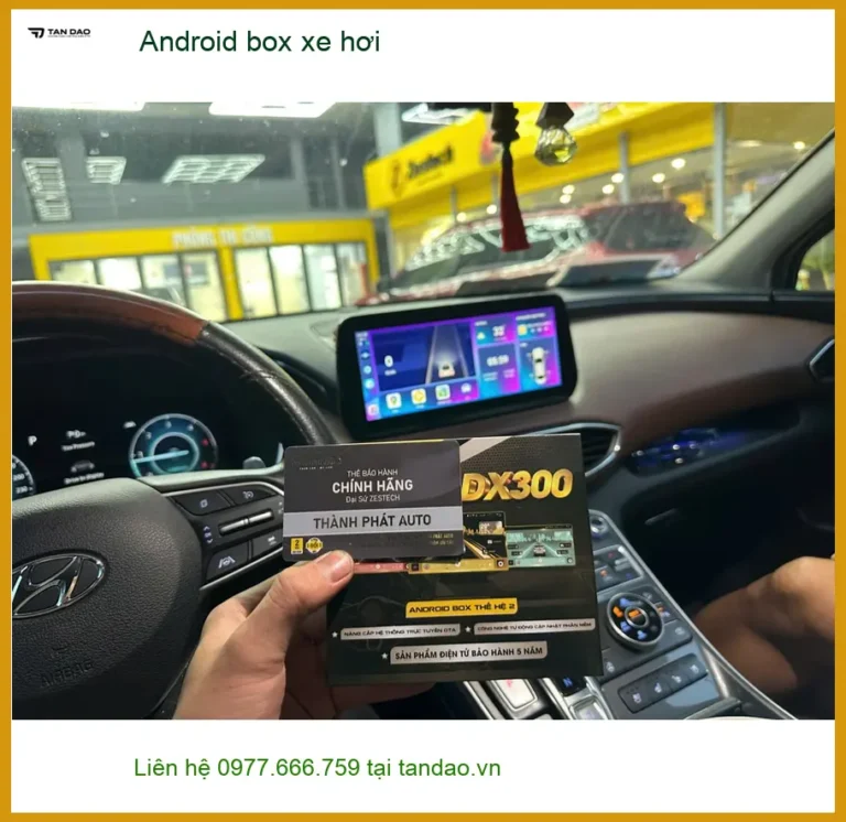 Cô Lan Anh lắp Android box xe hơi Hyundai Accent tại Quận 4