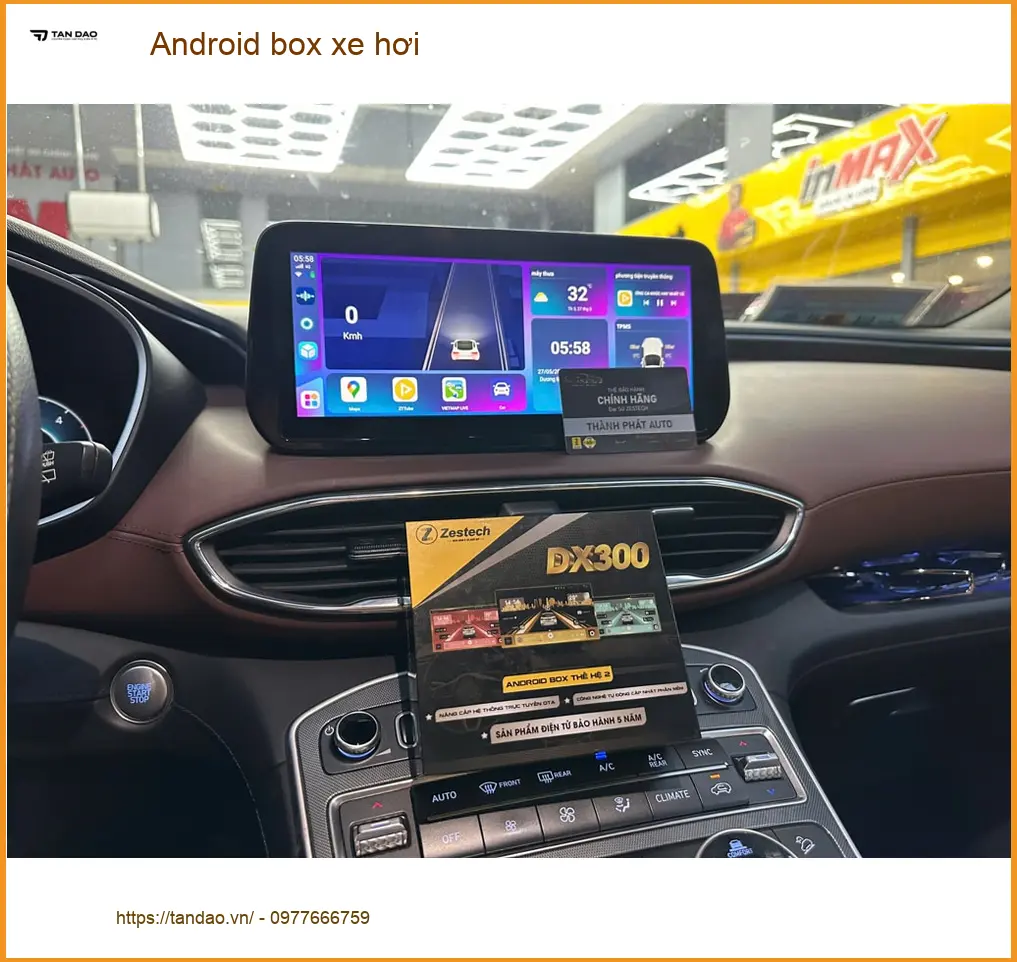 Cô Lan Anh lắp Android box xe hơi Hyundai Accent tại Quận 4 ảnh thực tế 2