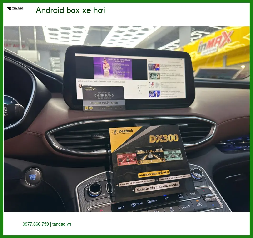 Cô Lan Anh lắp Android box xe hơi Hyundai Accent tại Quận 4 ảnh thực tế 3