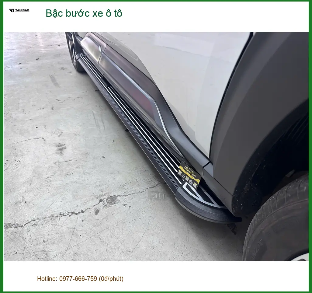 Chị Hương lắp bậc bước xe ô tô Hyundai Santa Fe tại Quận Gò Vấp tiện cho gia đình ảnh thực tế 3