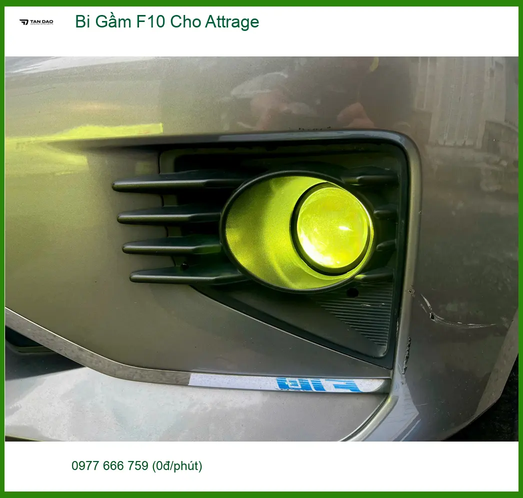 Anh Tấn lắp Bi Gầm F10 cho Attrage tại Quận Thủ Đức vì đèn zin yếu ảnh thực tế 4