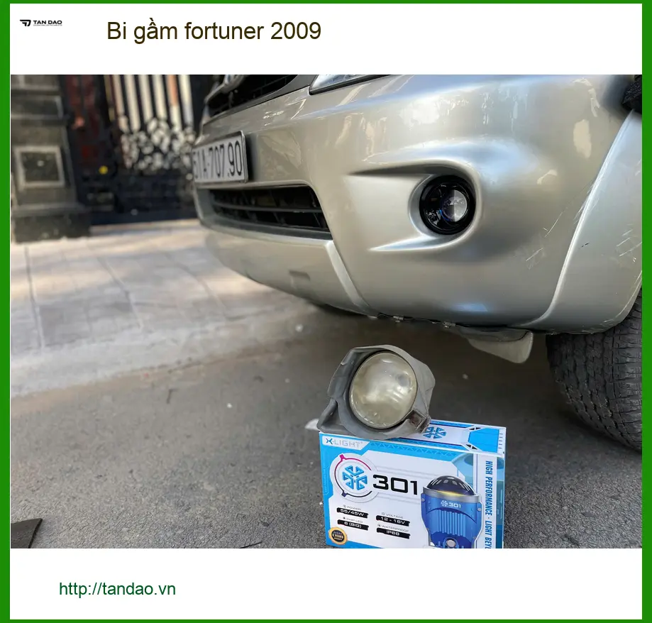 Anh Tùng độ bi gầm Fortuner 2009 tại Quận Bình Thạnh vì đèn zin yếu ảnh thực tế 2