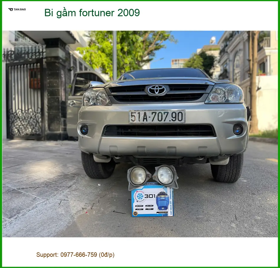 Anh Tùng độ bi gầm Fortuner 2009 tại Quận Bình Thạnh vì đèn zin yếu ảnh thực tế 5