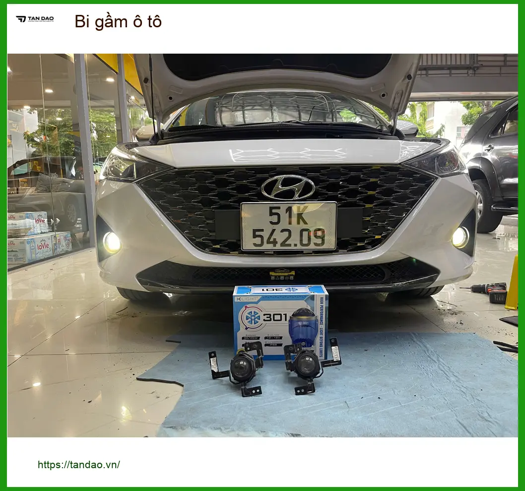 Anh Kiên độ bi gầm ô tô cho Mazda CX-5 tại Quận 3 để tăng cường ánh sáng khi đi đêm ảnh thực tế 3