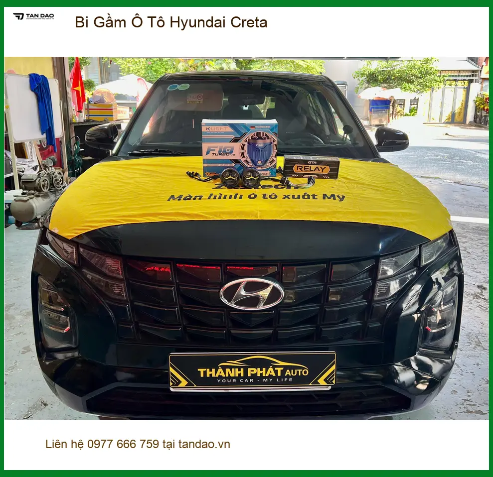 Anh Tấn độ Bi Gầm Ô Tô Hyundai Creta tại Quận Thủ Đức vì hay đi đường tối ảnh thực tế 3