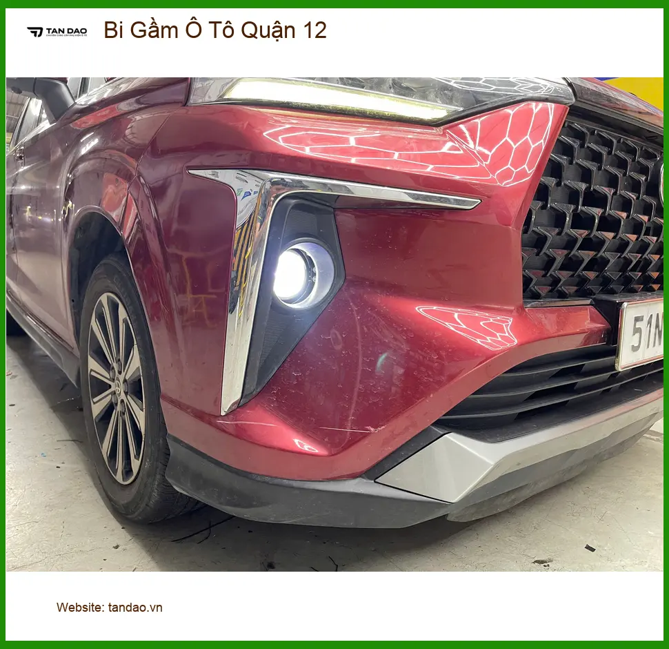 Chị Mai lắp bi gầm ô tô Honda CRV tại Quận 12 vì đèn zin yếu ảnh thực tế 2